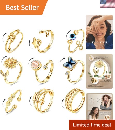 Pezzi fidget ansia anelli - pezzi,