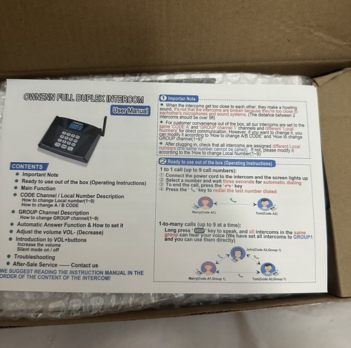 Ownznn citofono wireless per - citofono,