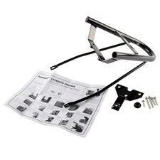 Portapacchi posteriore per scooter ZS125T-48 resistente nero anodizzato metallo 10 kg