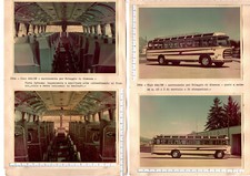 n° 4 foto del 1953 - Autobus Pulman FIAT 682/RN - foto dall'Esterno ed Interni