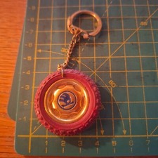 Bel portachiavi pubblicitario skoda ruota auto made in czechoslovakia