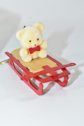 Orsacchiotto floccato vintage - floccato,