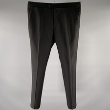 LARDINI Size 32 Nero Pantaloni