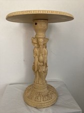 Tavolo da oppio cinese vintage in resina ossea 19"