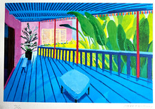 David Hockney Litografia COA