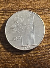 1982 Italy 100 Lire Stainless