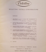 Telettra. Bollettino tecnico