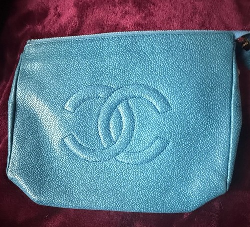 Pochette vintage chanel blu - chanel,
