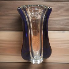  Imponente Vaso In Cristallo Jaroslav Svoboda Karlov Repubblica Ceca Vintage 