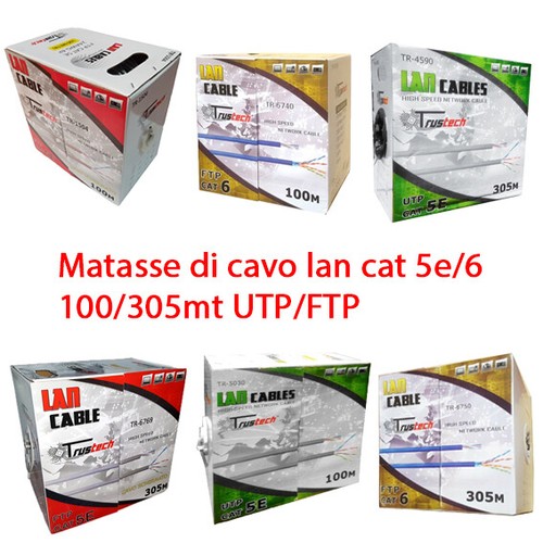 Matasse cavo lan cat5e cat6 - matasse, cat5e/cat6