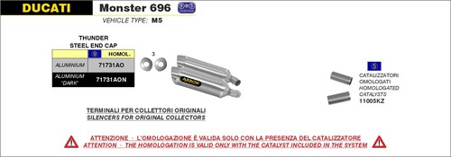 Coppia scarichi arrow thunder - coppia,