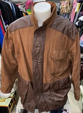 COTTON COMPANY GIUBBINO IN PELLE Uomo Man Marrone  Tg 50 PGE079LZ