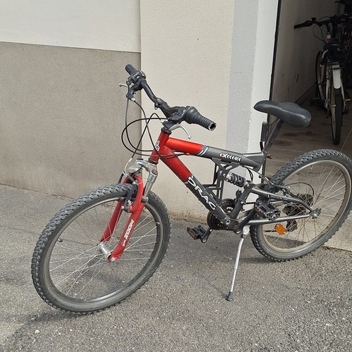 Urag mtb full suspension rossa - mtb,