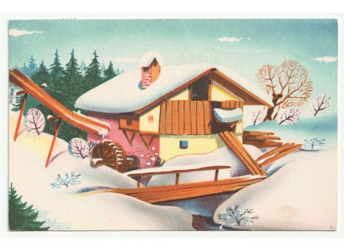Cartolina natalizia epoca - cartolina, d'epoca