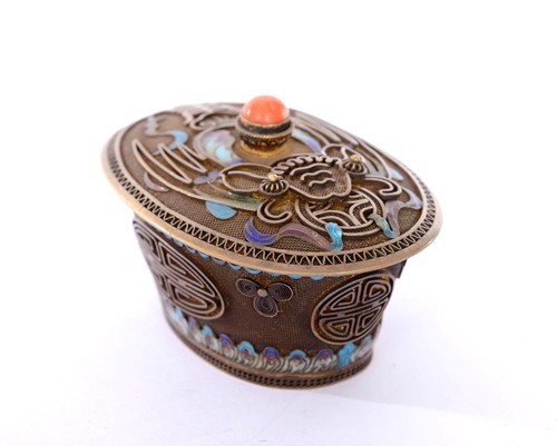 Cinese dorato argento smalto - dorato,