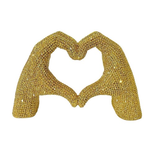 Statuetta mani cuore resina - statuetta,