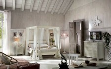Letto baldacchino legno - a, in