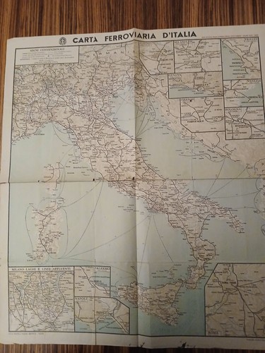 Carta ferroviaria italia - carta,