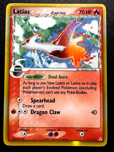 Carta pokemon latias - carta,