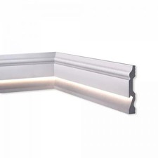 Battiscopa per led in duropolimero 2000x100x18mm