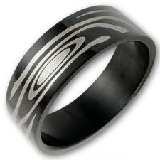 Anello di design in acciaio