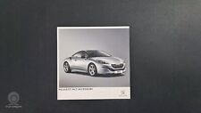 PEUGEOT RCZ BROCHURE CATALOGO DEPLIANT