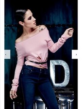 MAGLIA DENNY ROSE IN VISCOSA CON INCROCIO E OBLÒ TG.XS/40 COLORE ROSA NUOVA