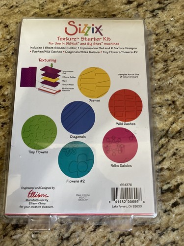 Sizzix texturz starter - kit, per