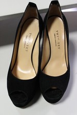 A27- DECOLTE' PLATEAU NERO ZEPPA SCAMOSCIATO SPUNTATO TWIN-SET  SHOES 40