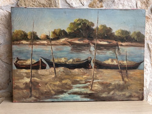 Quadro vintage barche - vintage, a