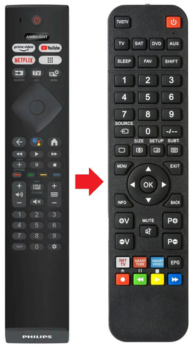 Telecomando adatto per philips - per,