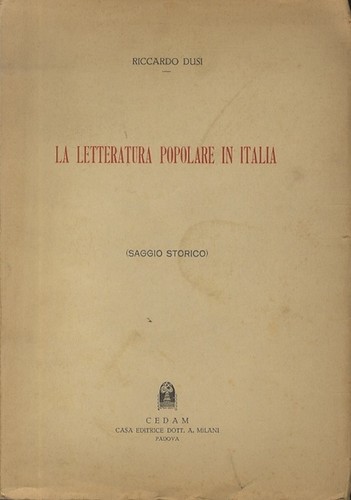 Letteratura popolare in - letteratura,