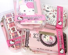 CUSTODIA PORTAFOGLIO PELLE PER IPHONE SE 2016 5S ROSA SANRIO HELLO KITTY CUSTODIA