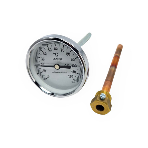 Termometro 120 con - 0-120°c,