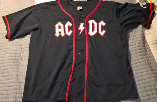 Maglia baseball blu - ac/dc,