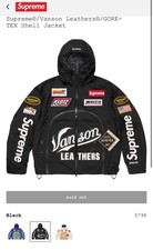 Supreme X Vanson pelle Gore