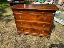 COMO' CAPPUCCINO 4 CASSETTI CON FILETTO 1850/60