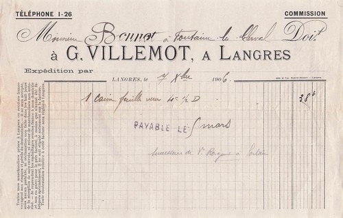 Langres commissionnaire - 52,