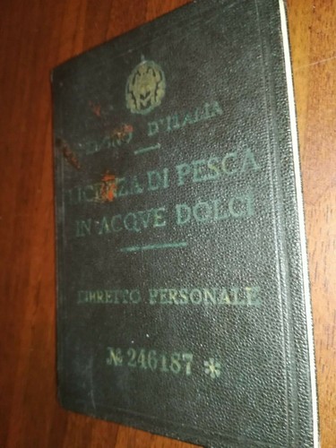 1941 licenza pesca - 1941, di