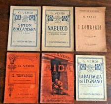 Verdi G. 6 libretti d'opera