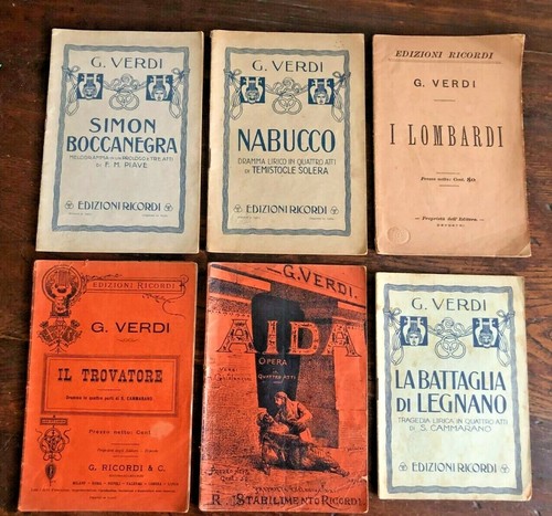 Verdi libretti d opera - g.,