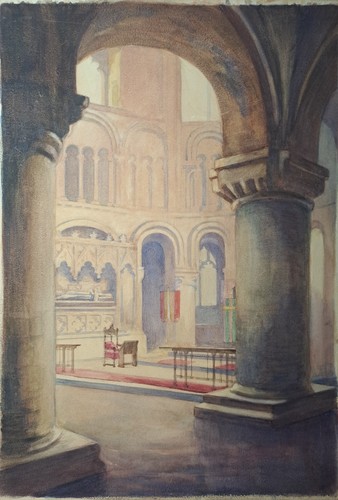 Dipinto antico acquerello - antico., su