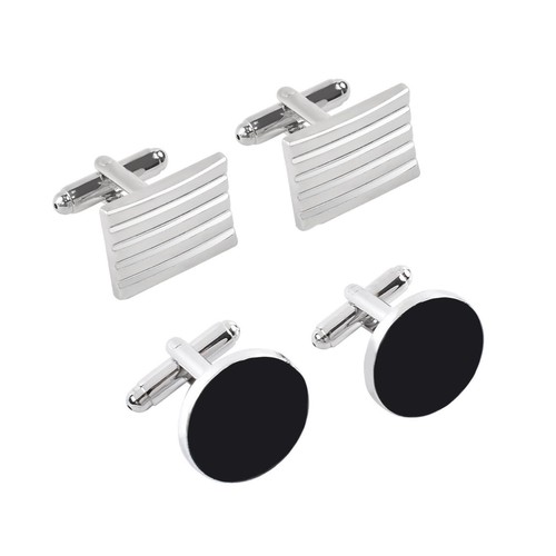 Pezzi gemelli uomo - 4, argento