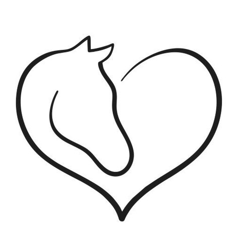Adesivo love cavallo - love,