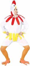 Costume Gallo Pollo Carnevale Adulto Animale Fattoria Gallina Travestimento