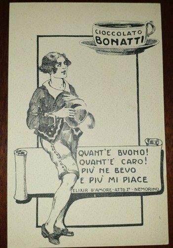 Cartolina epoca pubblicità - cartolina,