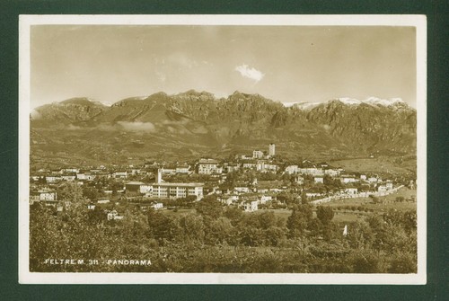Feltre panorama anno - (bl), 1948