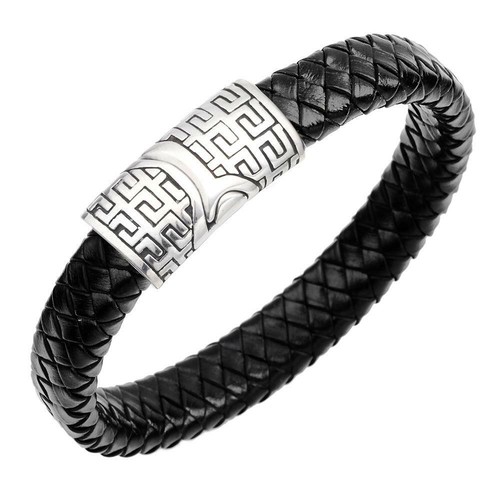 Bracciale uomo pelle - bracciale,