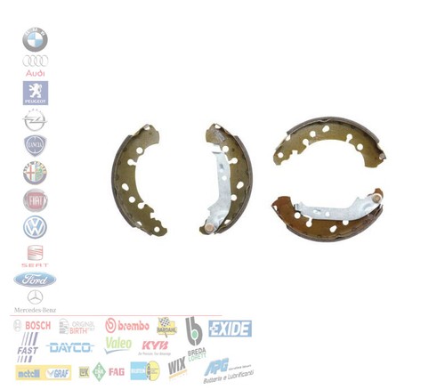 Kit ganasce freno posteriore - ganasce,