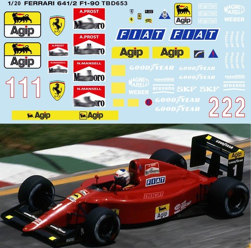 Decals ferrari 641 2 - ,